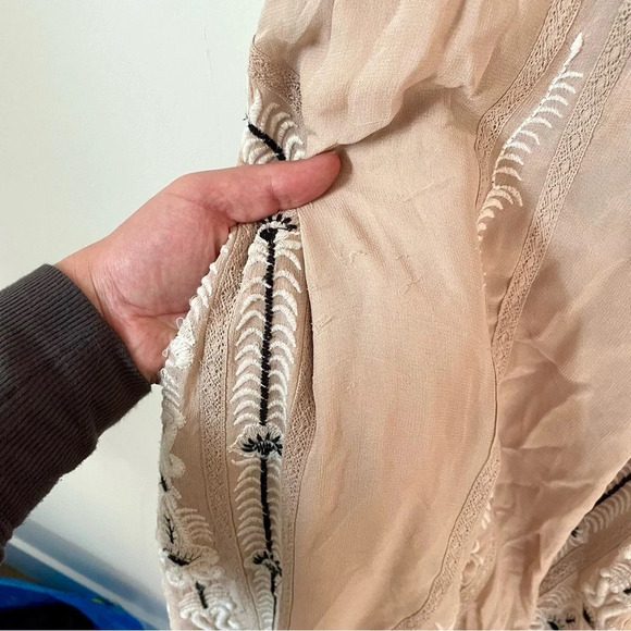 Anthropologie Maeve Embroidered Slip  Dress Extra Small - Picture 12 of 12